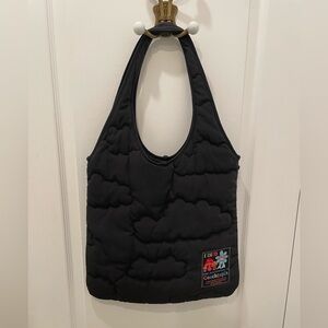 Coachtopia Black Cloud quilt Loop Flat Tote